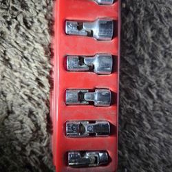 Snap-on 1/4 Wobble SAE SOCKETS 