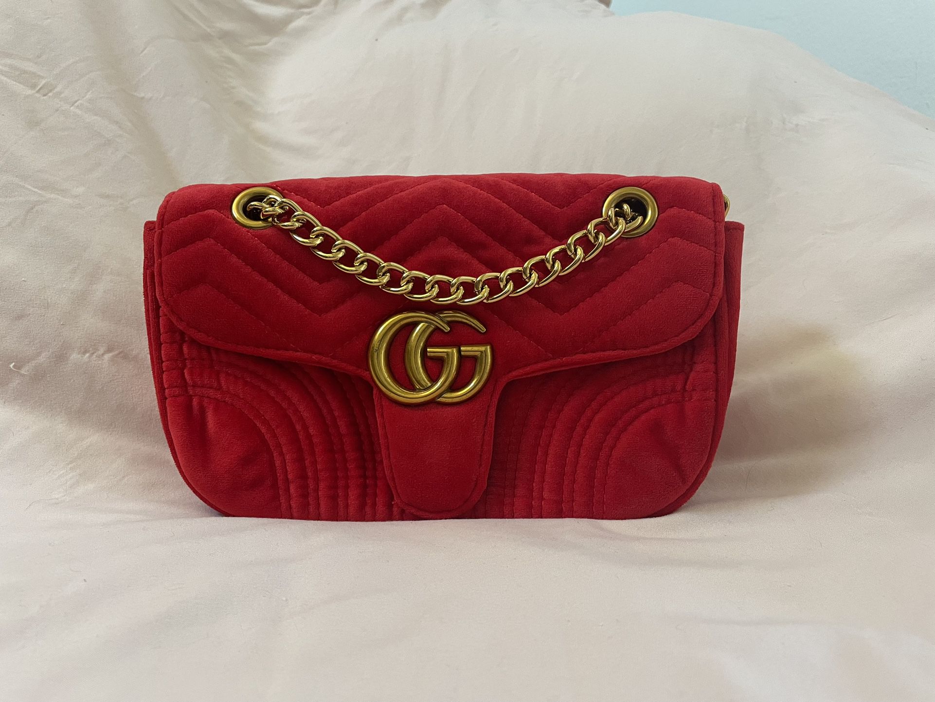 Red Velvet Gucci Bag
