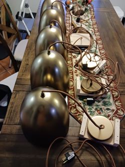 5-FAX-Brooklyn Antique Brass Pendant Light
