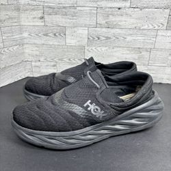 Hoka One One Ora Recovery 2 Slip-On Shoes Men's Size 11 Black 1119397 BBLC