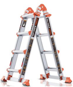 14 Feet Aluminum 4 Step Extension Ladder