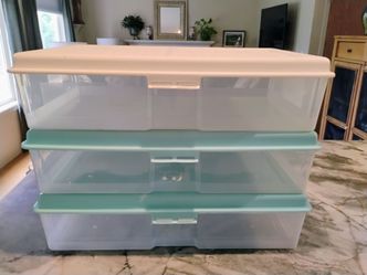 3 storage boxes