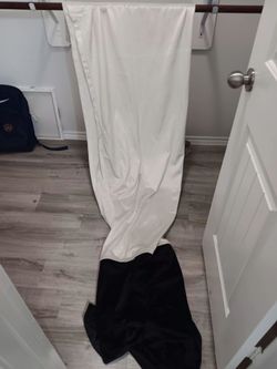 2 set black and white curtains