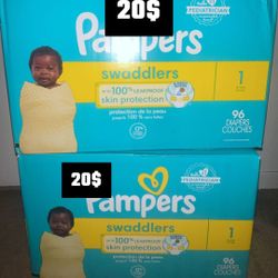 Pampers size 1 , 2 boxes