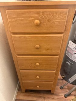 5 drawer wooden kids dresser