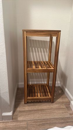 3 tier wooden caddy