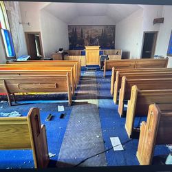 Nice Long Wood Benches-church Pews Bay City Mi