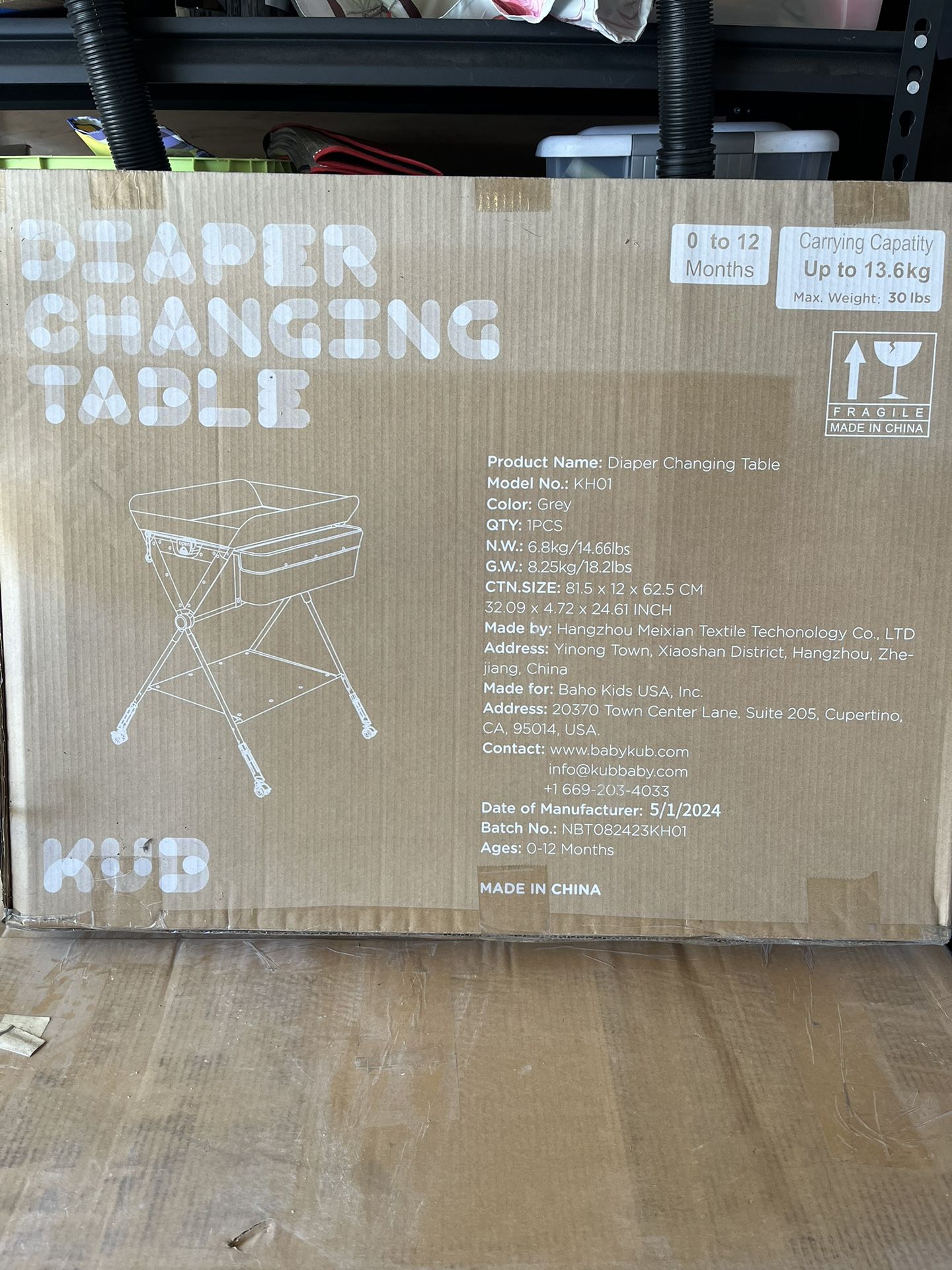 KUB Diaper Changing Table