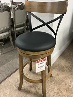 29” Swivel Barstool with X-Back