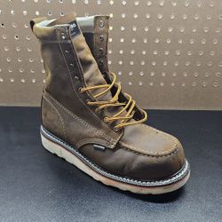 Size 9 Medium Steel Toe Work Boots 