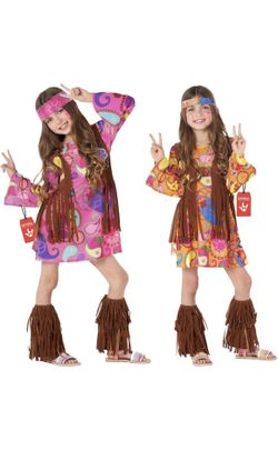 Kids Hippie Costume Sz 5-6