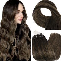 GORGEOUS 18” HUMAN HAIR MICROLOOPS $60