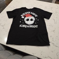NIGHTMARE BEFORE CHRISTMAS JACK SKELLINGTON T-SHIRT SZ XL 14-16 PRETEEN SEE DESCRIPTION 