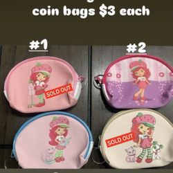 Strawberry Shortcake Coin Bags $3 each 