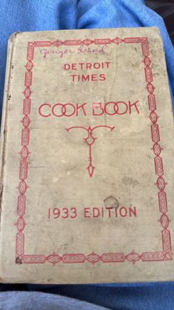 Collectable’s Cook book 1933