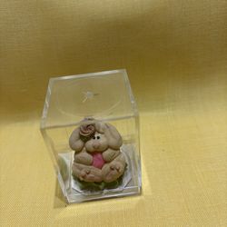 Kencraft Bubblegum Buddies Easter Bunny in a Plastic Case vintage 1987 rabbit