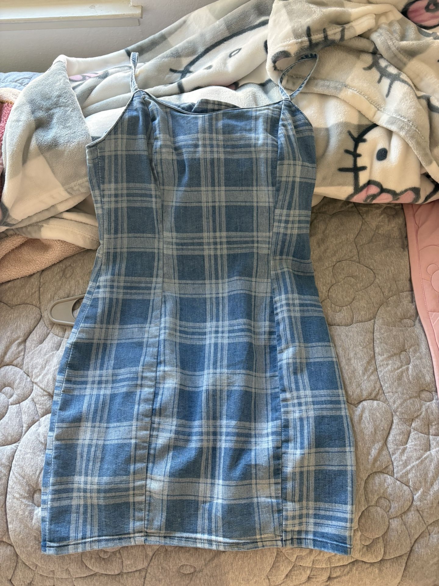 Jean Plaid Dress