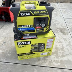 RYOBI 2,300-Watt Recoil Start Bluetooth Super Quiet Gasoline Powered Digital Inverter Generator with CO Shutdown 