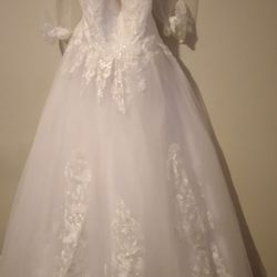 Wedding Dress Size 12... White