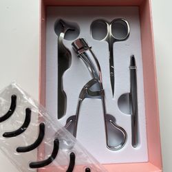 Makeup accessories eyelash curler tweezers Silver