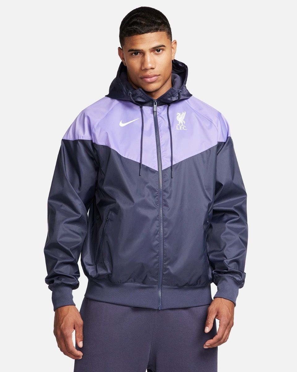 Liverpool Nike Windrunner Hooded Jacket Purple