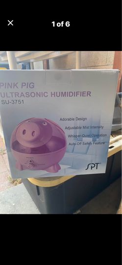 Pink pig ultrasonic humidifier