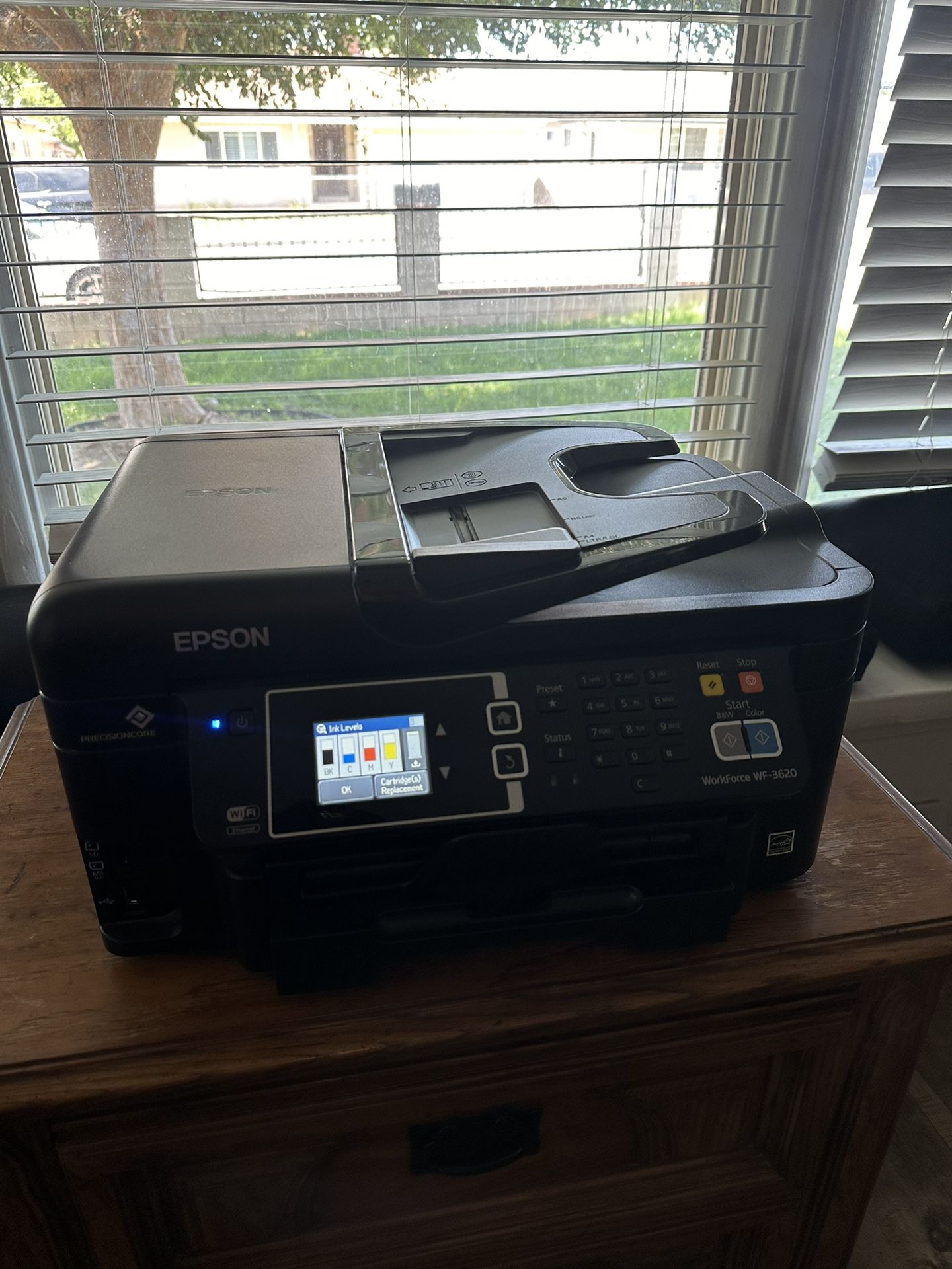 Epson WorkForce WF-3620 WiFi Direct All-in-One Color Inkjet Printer, Copier, Scanner