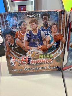 🔥 CHEAP 🔥 2025-26 Bowman Basketball Mega Box SEALED - Meet in Anaheim Hills ASAP