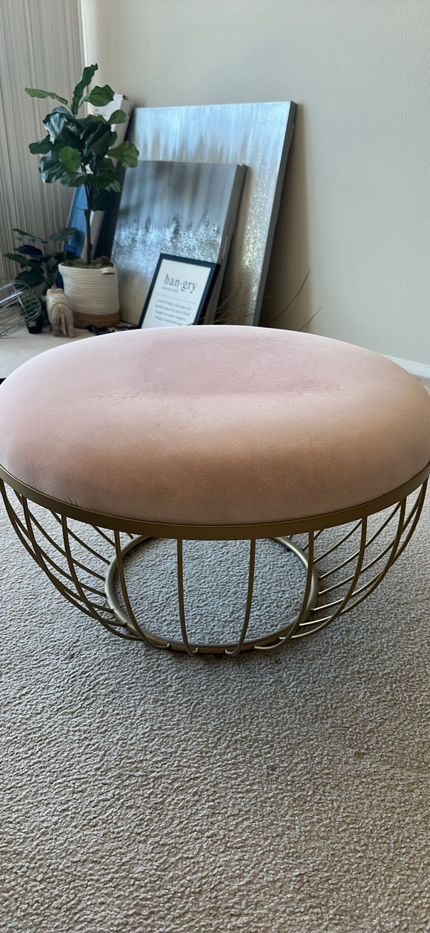 Blush Ottoman