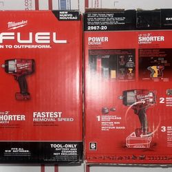Milwaukee M18 Fuel 1/2” High Torque Impact Wrench. Tool Only. Model #2967-20