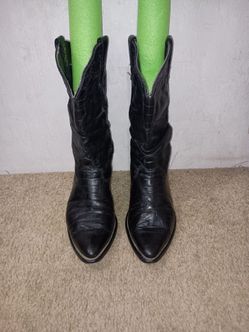 Vintage Men's Sz 8.5D Dingo Alligator Slouch Western Cowboy Boots