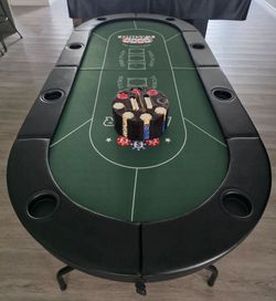 8 Person Poker Table