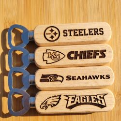 Engraved Bottle Openers Your Team 2pc set