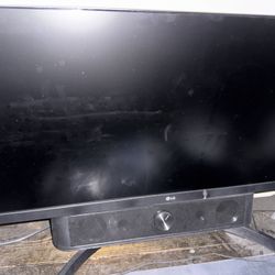 LG Wide Screen Monitor w/ RGB Soundbar