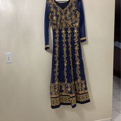 Beautiful Royal Blue Color Indian Style Dress