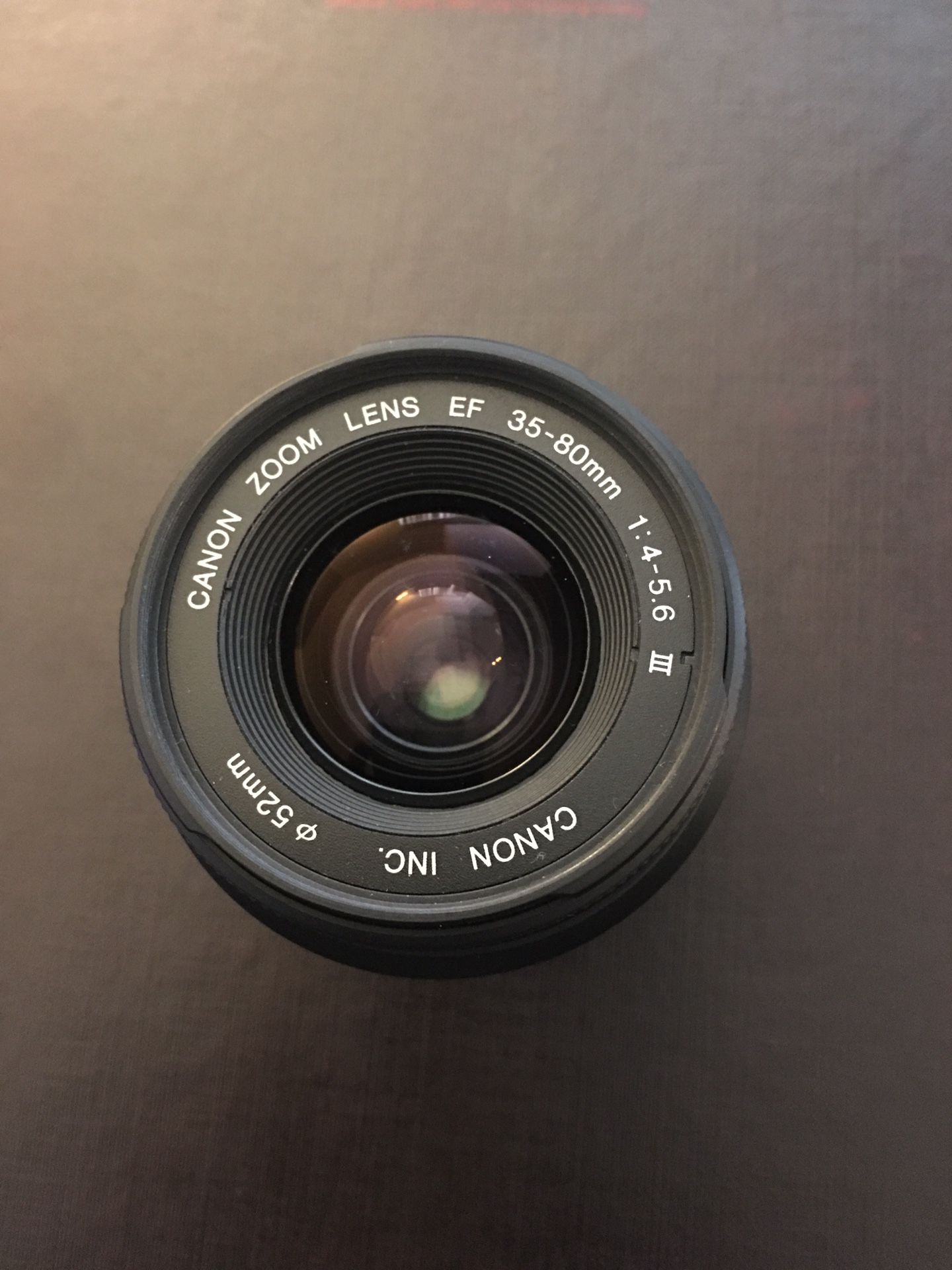 Canon 35-80mm, 4-5.6 zoom lens