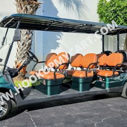 2025 ICON i80 Electric Golf Cart - 8 Passenger - Forest Green