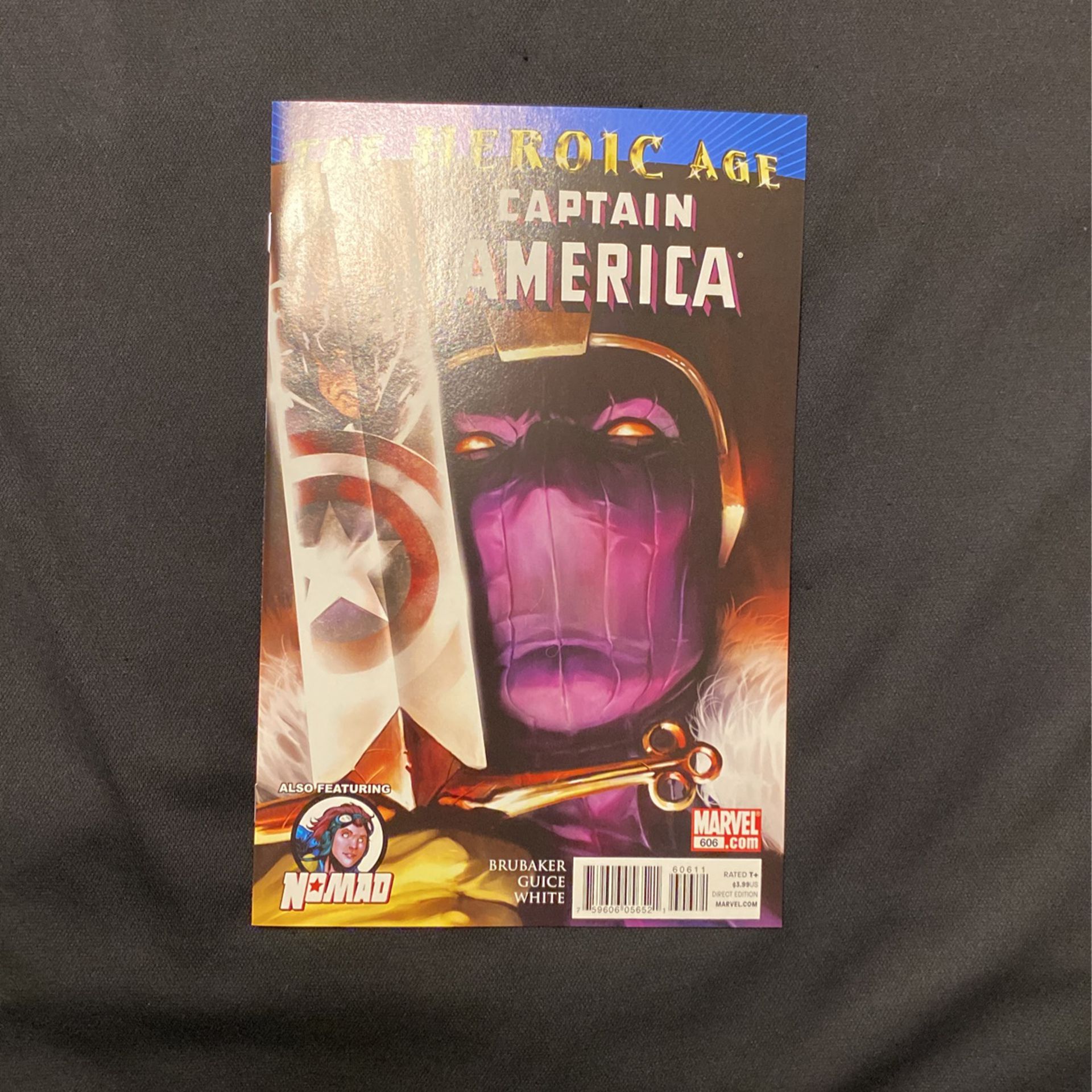 Captain America #606 1st Solo Nomad Backup Story Zemo Cover! Marvel 2010 MINT