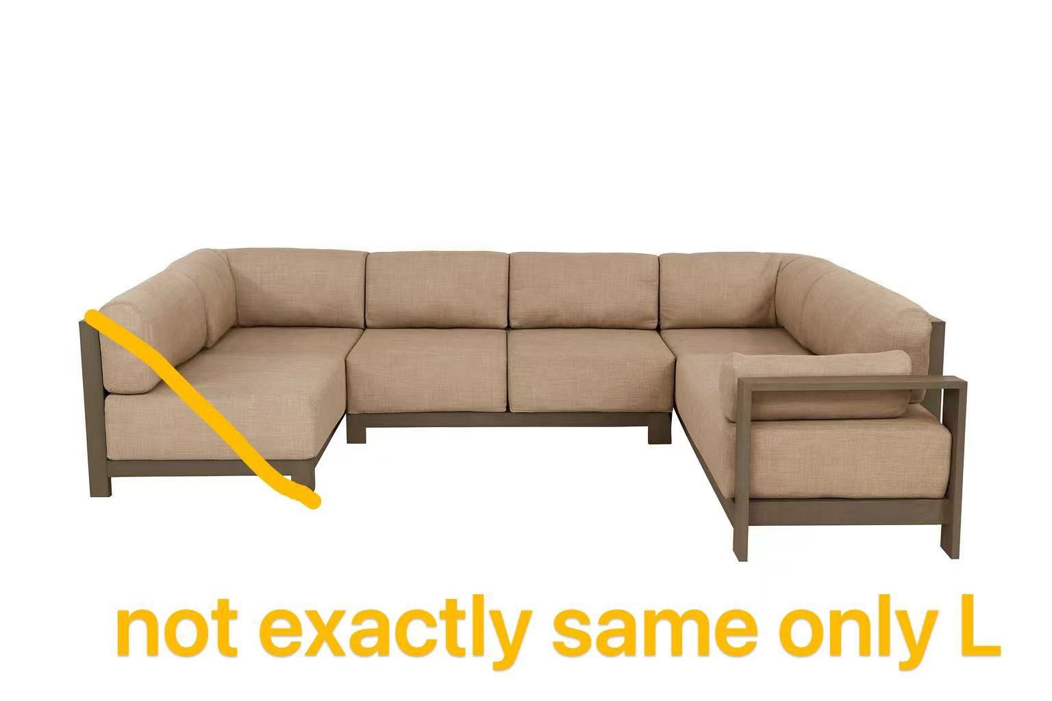 Homecrest Urban L Sectional 2 Long Pcs Sofas with 5 Sets of Cushions & Pillows Free Delivery
