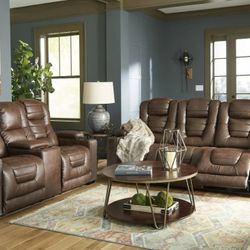 Owner's Box Thyme Power Reclining Living Room Set with Adjustable Headrest

