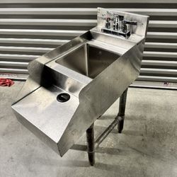 12" Commercial Undercounter Blender Station Faucet Sink