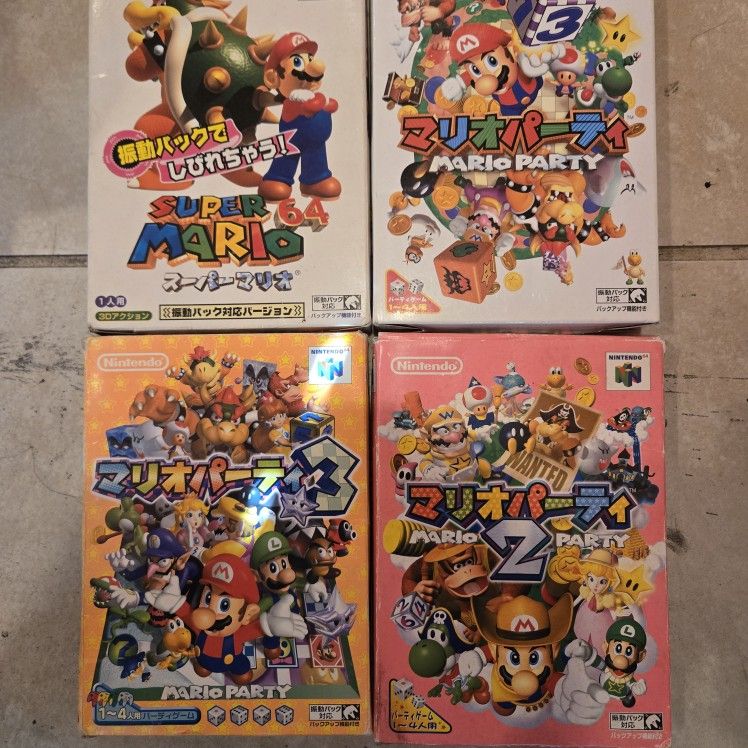 Japanese N64 Mario Games