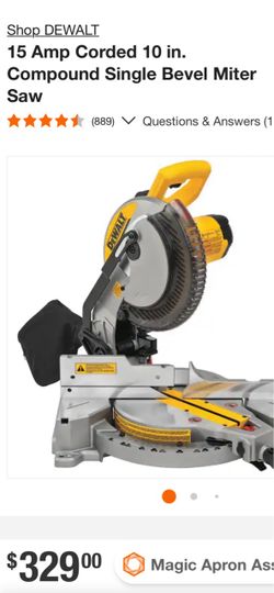 DeWalt DWS713 10" Single Bevel Compound Miter Saw