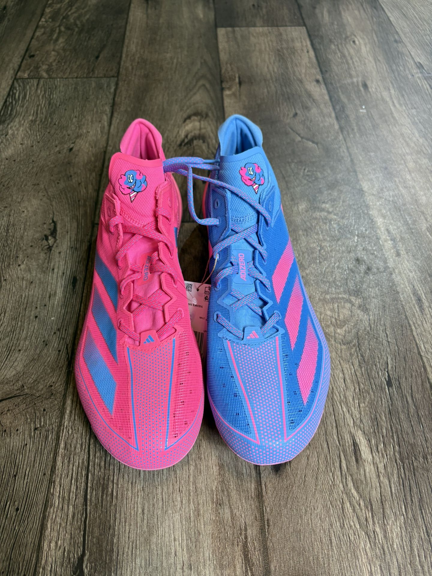 Adidas Adizero Football Electric Snack Attack IE4406 Pink Blue Men’s Size 16
