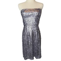 BCBGMaxAzria Women’s Sequin Strapless Cocktail Party Dress size 4