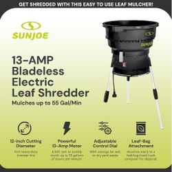 SunJoe Bladeless Leaf Shredder 