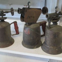3 Vintage Gasoline Blow Torches