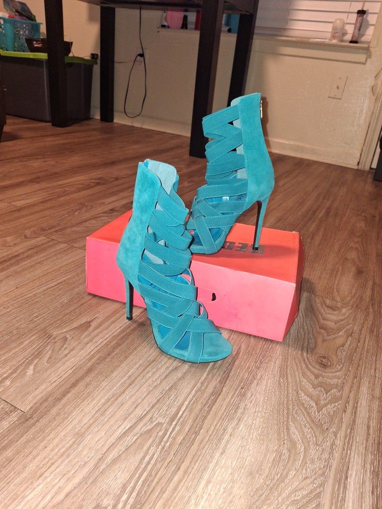 Teal Green Heels