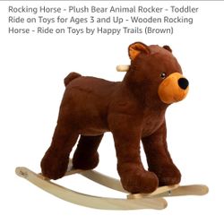 Rocking Horse - Plush Bear Animal Rocker
