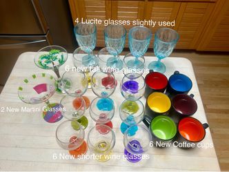 Wine , Water, Martini & Coffee